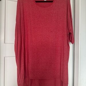 LuLaRoe Vibrant Red Long Sleeve Top